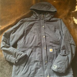 Navy Hooded Jacket Carhartt Womens